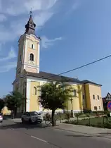 Nagykallo, katholische Kirche in der Kossuth Lajos Utca Stra� (08.09.2018)