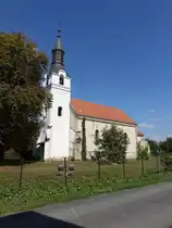 Beregsurany, Reformierte Kirche, erbaut von 1335 bis 1353 (07.09.2018)