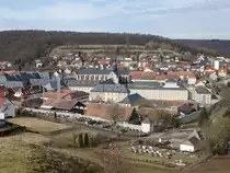 Kloster Ebrach, erstes rechtsrheinisches Zisterzienserkloster, gegr�ndet 1127 durch die Br�der Berno und Richwin. Die Klosterbauten wurden von 1618 und 1791 in barockem und nachbarockem Stil prunkvoll neu errichtet (11.03.2018)