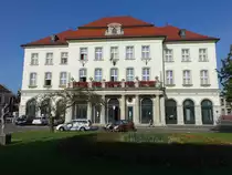Miskolc, Palais Zenepalota am Bartok Bela Ter, heute Musikinstitut B�la Bart�k, erbaut von 1926 bis 1927 von Gyula Waelder (05.09.2018)