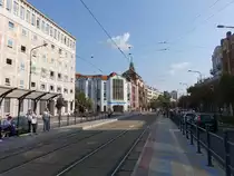 Debrecen, Geb�ude entlang der Hauptstra�e Piac Utca (05.09.2018)