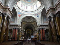 Eger, Hochaltar in der Hauptkathedrale, Altargemlde von Josef Danhauser von 1834 (04.09.2018)