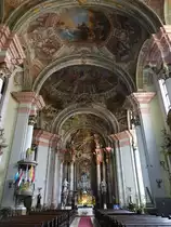 Eger, Hochaltar und Deckenfresken in der ehem. Minoritenkirche (04.09.2018)