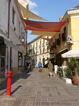 Pecs, historische H�user in der Citrom Utca (31.08.2018)