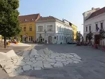 Pecs, historische H�user am Jokai Ter Platz (31.08.2018)