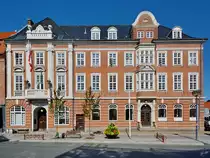 Ein sch�ne Geb�udekomplex im Juni 2018 in Aalborg.