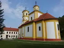 Graboc, sp�tbarocke orthodoxe Klosterkirche, erbaut um 1763 (01.09.2018)