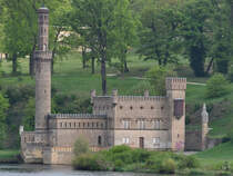 Das in den Jahren 1843–1845 entstandene Dampfmaschinenhaus im Park Babelsberg. (Berlin, April 2018)