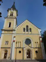 Siofok, katholische St. Kereszt Kirche, erbaut bis 1903 (30.08.2018)