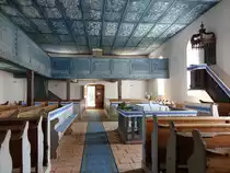 Szentgy�rgyv�lgy, barocke Ausstattung in der Ref. Kirche, Holzkassetten von 1830 (29.08.2018)