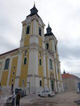 Szkesfehrvr, Dom St. Istvan, erbaut von 1758 bis 1768 durch Martin Grabner (27.08.2018)