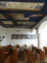 Als��rs, bemalte Holzdecke von 1723 in der reformierten Kirche (27.08.2018)