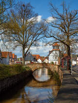 
An der Bleichenbach in Bleichenbach am 14.04.2018. Bleichenbach ist ein Stadtteil von Ortenberg (Hessen) im Wetteraukreis in Hessen. 