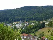 Todtmoos, Blick auf den ca.2000 Einwohner z�hlender Kurort im S�dschwarzwald, Sept.2015