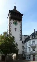 Rheinfelden AG, der Obertorturm stadteinw�rts gesehen, 1256 erstmals erw�hnt, Mai 2017 