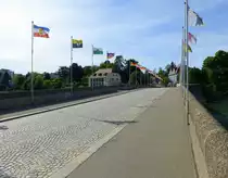 Rheinfelden AG, Blick �ber die Rheinbr�cke auf den deutschen Teil von Rheinfelden, Mai 2017