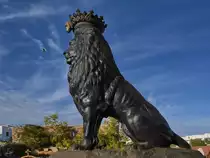 Lamm & L�we vor der koptisch-orthodoxen Kirche in Scharm El-Scheich. (Dezember 2018)