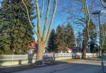 Ein bischen Amerika in Osteuropa. In der Zwischenkriegzeit wurde in den H�gel von S�d-Zala �l gefunden. Die  Ungarisch-Amerkanische �lindustrie Ag  (MAORT) hat f�r seine Ingenieure und Techniker Wohnh�user auf US-Amerikanische Muster in Nagykanizsa gebaut. Von den geplanten 110 H�user wurden nur 53 realisiert. Die abglichtete H�user liegen am Rande des sogenannten  MAORT Gebiets . Aufnahmedatum: Januar 2019