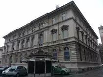 Pavia, Geb�ude der Hauptpost an der Piazza della Posta (01.10.2018)