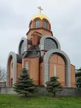 Eine neu aufgebaute Kirche in der N�he des Bahnhofes Kiew-Passazhirsky Anfang April 2016 in der Ukrainischen Hauptstadt.