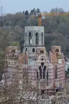 Hier entsteht Ende April 2016 ein weiteres Kirchengeb�ude in Kiew.