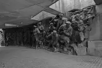 Heroische Darstellung der Rolle der Roten Armee im nationalen Museum der Geschichte der Ukraine im Zweiten Weltkrieg. (Kiew, April 2016)