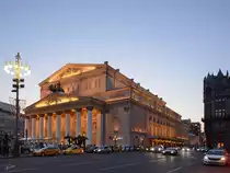 Das Bolschoi-Theater im Moskauer Zentrum ist das wichtigste Theater f�r Oper und Ballett in Russland. (Mai 2016)