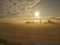 Sonnenaufgang am Wiehengebirge bei L�bbecke am 10.Juni.2017