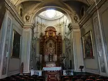 Susa, barocker Hochaltar in der Pfarrkirche St. Maria del Ponte (04.10.2018)