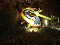 Das Mhlenkreis Symbol des Kreis Minden Lbbecke am 24.11.2018