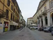 Novara, historische Geb�ude am Corso Italia in der Altstadt (06.10.2018)