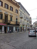 Vercelli, Gebude in der Via San Paolo in der Altstadt (06.10.2018)