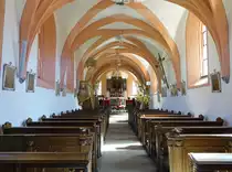 Klosterlangheim, Klosterkirche St. Michael, nachgotischer Saalbau, erbaut 1626 (07.04.2018)