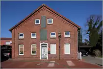 Jemgum. Dieses Backsteingeb�ude steht in der Deichstra�e. 24.02.2019