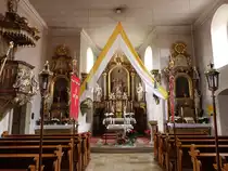 Kirchschletten, barocke Ausstattung in der Pfarrkirche St. Johannes der T�ufer (09.04.2018)