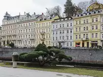 22 Februar 2019, Blick �ber die Tepl� (deutsch Tepl) in Karlsbad.