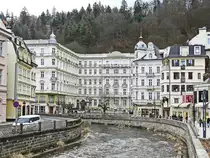 Das Grandhotel Pupp an der Tepl� in Karlsbad am 22. Februar 2019