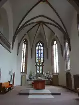 Neubulach, Chor der evangelischen Stadtkirche St. Jodokus, erbaut 1275 (01.05.2018)