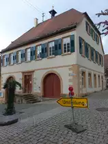 G�ltstein, historisches Pfarrhaus in der Lutherstra�e (10.05.2018)