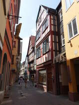 Wertheim, historische Gebude in der Eichelgasse (12.05.2018)