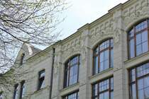 Fassaden in der Wuppertaler (Elberfelder) Nordstadt, in der Nhe der Nordbahntrasse. Aufnahmedatum: 17.04.2018