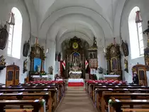 Nankendorf, barocker Innenraum in der kath. Pfarrkirche St. Martinus (19.05.2018)