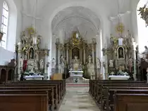 Oberailsfeld, barocke Alt�re in der kath. St. Burkhard Kirche (19.05.2018)