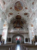 Speinshart, Orgelempore in der Klosterkirche Unbefleckte Empfngnis Mari (20.05.2018)