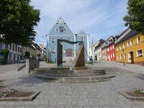 Eschenbach, historisches Rathaus und Brunnen am Marienplatz (20.05.2018)