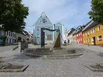 Eschenbach, historisches Rathaus und Brunnen am Marienplatz (20.05.2018)