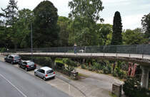 Brcken-berflieger in den Barmer-Anlagen der den unteren und oberen Teil der Barmer-Anlagen in Wuppertal-Barmen verbindet. (zweit grte private und ffentlich zugngliche Park-Anlage Deutschlands von 1864) 16.09.2011