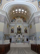 Wien, Altar in der Friedhofskirche St. Karl Borromus (21.04.2019)