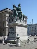 Wien, Denkmal f�r Feldmarschall Carl zu Schwarzenberg am Schwarzenbergplatz (21.04.2019)