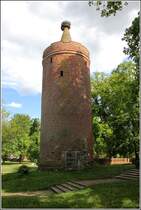 Ziesar. Der im 15. Jahrhundert erbaute Storchenturm war Teil der ehemaligen Vorburg der Burg Ziesar. 14.05.2019